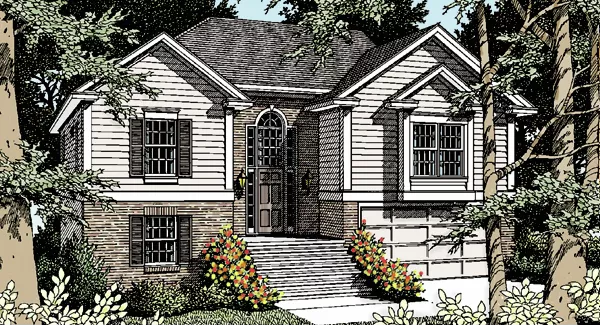 image of modern house plan 8244